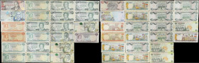 BAHAMAS. Lot of (22). Mixed Banks. 50 Cents, 1, 5, 10 & 20 Dollars, 1965-2009. P-Various. Very Fine.