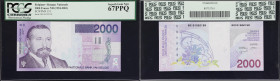 BELGIUM. Banque Nationale de Belgique. 2000 Francs, ND (1994-2001). P-151. PCGS Currency Superb Gem New 67 PPQ.