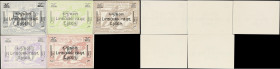 BELGIUM. Lot of (5). Mines of Eisden. 1, 20, 50, 100, & 500 Francs, 1940. P-Unlisted. About Uncirculated to Uncirculated.