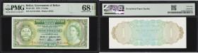 BELIZE. Government of Belize. 1 Dollar, 1.1.1976. P-33c. PMG Superb Gem Uncirculated 68 EPQ.