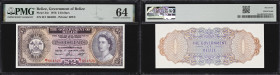 BELIZE. Government of Belize. 2 Dollars, 1.1.1976. P-34c. PMG Choice Uncirculated 64.