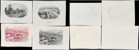 BOLIVIA. Lot of (4). Banco Mercantil. 1906. P-Unlisted. Vignettes. About Uncirculated.