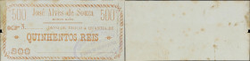 BRAZIL. 500 Reis, ND (ca 1890). P-Unlisted. Private Issue. Extremely Fine.