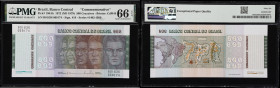 BRAZIL. Banco Central do Brasil. 500 Cruzeiros, 1972 (ND 1979). P-196Ab. Commemorative. PMG Gem Uncirculated 66 EPQ.