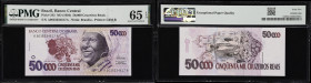 BRAZIL. Banco Central do Brasil. 50,000 Cruzeiros Reais, ND (1994). P-242. PMG Gem Uncirculated 65 EPQ.