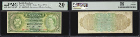BRITISH HONDURAS. Lot of (2). Government of British Honduras. 1 & 5 Dollars, 1.1.1973. P-28c & 30c. PMG Very Fine 20.