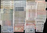 CAMBODIA. Lot of (100). Mixed Banks. Mixed Denominations, Mixed Dates. P-Various. Good to Uncirculated.