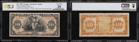 CANADA--CHARTERED BANKS. Barclays Bank. 10 Dollars, 2.1.1935. CH #30-12-08. PCGS Banknote Very Fine 20.