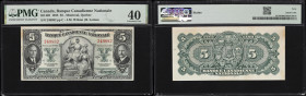 CANADA--CHARTERED BANKS. Banque Canadienne Nationale. 5 Dollars, 2.1.1935. CH #85-14-02. PMG Extremely Fine 40.