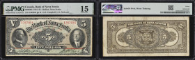 CANADA--CHARTERED BANKS. Bank of Nova Scotia. 5 Dollars, 2.1.1924. CH #550-32-02. PMG Choice Fine 15.
