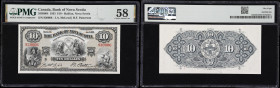 CANADA--CHARTERED BANKS. Bank of Nova Scotia. 10 Dollars, 2.1.1935. CH #550-36-04. PMG Choice About Uncirculated 58.