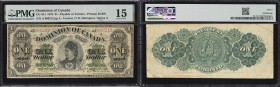 CANADA--DOMINION OF CANADA. Dominion of Canada. 1 Dollar, 1.6.1878. DC-8f-i. PMG Choice Fine 15.