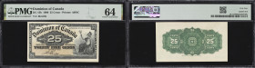 CANADA--DOMINION OF CANADA. Dominion of Canada. 25 Cents, 2.1.1900. DC-15b. PMG Choice Uncirculated 64.