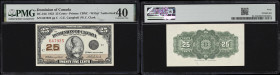 CANADA--DOMINION OF CANADA. Lot of (2). Dominion of Canada. 25 Cents, 2.7.1923. DC-24c & DC-24d. PMG Extremely Fine 40 to About Uncirculated 53 EPQ.
