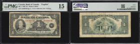 CANADA--BANK OF CANADA. Lot of (2). Bank of Canada. 1 Dollar, 1935. BC-1. English Text. PMG Choice Fine 15.
