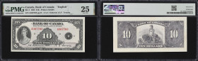 CANADA--BANK OF CANADA. Bank of Canada. 10 Dollars, 1935. BC-7. English Text. PMG Very Fine 25.