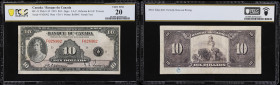 CANADA--BANK OF CANADA. Banque Du Canada. 10 Dollars, 1935. BC-8. French Text. PCGS Banknote Very Fine 20.