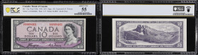 CANADA--BANK OF CANADA. Bank of Canada. 5 Dollars, 2.1.1937. BC-23b. PCGS Banknote About Uncirculated 53.