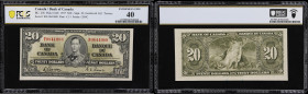 CANADA--BANK OF CANADA. Bank of Canada. 20 Dollars, 2.1.1937. BC-25b. PCGS Banknote Extremely Fine 40.