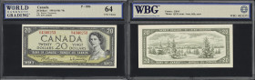 CANADA--BANK OF CANADA. Lot of (2). Bank of Canada. 20 Dollars, 1954. BC-41b. Consecutive. WBG Choice Uncirculated 64.