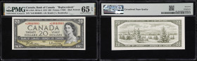 CANADA--BANK OF CANADA. Bank of Canada. 20 Dollars, 1954. BC-41bA. Replacement. PMG Gem Uncirculated 65 EPQ.