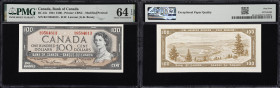 CANADA--BANK OF CANADA. Bank of Canada. 100 Dollars, 1954. BC-43c. PMG Choice Uncirculated 64 EPQ.