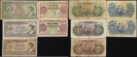 CAPE VERDE. Lot of (5). Banco Nacional Ultramarino. 10 Centavos, 5 & 20 Escudos, 1914-45. P-20, 41 & 43. Good to Fine.