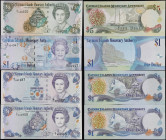 CAYMAN ISLANDS. Lot of (4). Cayman Islands Monetary Authority. 1 & 5 Dollars, 1998-2010. P-21a, 27a, 30a & 38a. Uncirculated.