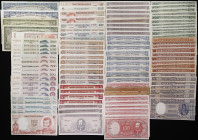 CHILE. Lot of (101). Banco Central de Chile. Mixed Denominations, Mixed Dates. P-Various. Good to Uncirculated.
