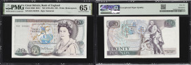 GREAT BRITAIN. Bank of England. 20 Pounds, ND (1984-88). P-380d. B351. PMG Gem Uncirculated 65 EPQ.