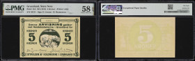 GREENLAND. Styrelsen af Kolonierne i Gronland. 5 Kroner, ND (1913). P-14A. PMG Choice About Uncirculated 58 EPQ.