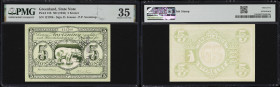 GREENLAND. Gronlands Styrelse. 5 Kroner, ND (1945). P-15b. PMG Choice Very Fine 35.