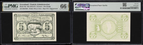 GREENLAND. Kongelige Gronlandske Handel. 5 Kroner, ND (1953-67). P-18a. PMG Gem Uncirculated 66 EPQ.