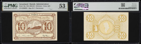 GREENLAND. Kongelige Gronlandske Handel. 10 Kroner, ND (1953-67). P-19a. PMG About Uncirculated 53.