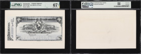GUATEMALA. Lot of (2). Banco de Guatemala. 25 Pesos, ND (1905-1925). P-S146p1 & S146p2. Front & Back Proofs. PMG Gem Uncirculated 66 EPQ to Superb Gem...