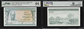 GUINEA. Banque Centrale de la Republique de Guinee. 1000 Francs, 1.3.1960. P-15a. PMG Choice Uncirculated 64.