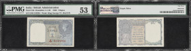 INDIA. Government of India. 1 Rupee, 1940. P-25b. Jhun&Rez 4.1.1D. PMG About Uncirculated 53.