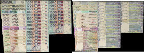 INDONESIA. Lot of (36). Bank Indonesia. 1000, 5000, 10,000, 20,000 & 50,000 Rupiah, 1998-2005. P-Various. Very Fine to Uncirculated.