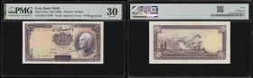 IRAN. Bank Melli Iran. 10 Rials, ND (1938). P-33Aa. PMG Very Fine 30.