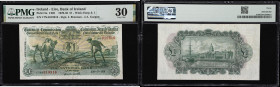 IRELAND. Bank of Ireland. 1 Pound, 26.7.1933. P-8a. CBI1. PMG Very Fine 30.