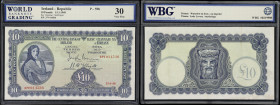 IRELAND. Lot of (2). Central Bank of Ireland. 10 & 20 Pounds, 1948-62. P-59b & 67a. WBG Very Fine 25 to Very Fine 30.