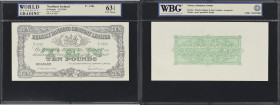 IRELAND, NORTHERN. Belfast Banking Company Limited. 10 Pounds, 3.12.1963. P-128c. WBG Choice Uncirculated 63 TOP.