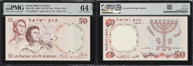 ISRAEL. Lot of (4). Bank of Israel. 50 Lirot, 1960. P-33a, 33c, 33d, & 33e. PMG Choice Uncirculated 64 EPQ to Gem Uncirculated 66 EPQ.