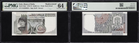 ITALY. Banca d'Italia. 10,000 Lire, 30.10.1976. P-106a*. Replacement. PMG Choice Uncirculated 64.