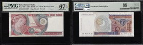 ITALY. Banca d'Italia. 100,000 Lire, 10.5.1982. P-108c. PMG Superb Gem Uncirculated 67 EPQ.