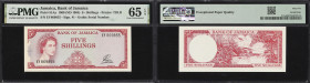 JAMAICA. Bank of Jamaica. 5 Shillings, 1960 (ND 1964). P-51Aa. PMG Gem Uncirculated 65 EPQ.