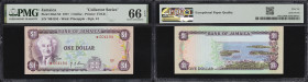 JAMAICA. Lot of (4). Bank of Jamaica. 1, 2, 5 & 10 Dollars, 1977. P-59aCS2, 60aCS2, 61aCS2 & 62CS2. Collector Series. PMG Gem Uncirculated 66 EPQ & Su...