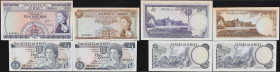 JERSEY. Lot of (4). Treasury of The States of Jersey. Mixed Denominations, ND (1963-88). P-7a, 10a & 11a. Uncirculated.