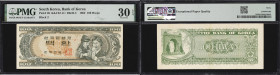 KOREA, SOUTH. Bank of Korea. 100 Hwan, 1962. P-26. K&C52.14. PMG Very Fine 30 EPQ.