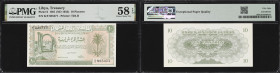 LIBYA. Lot of (2). Libyan Currency Commission. 10 Piastres, 1951 (ND 1955). P-6. Consecutive. PMG Choice About Uncirculated 58 EPQ.
